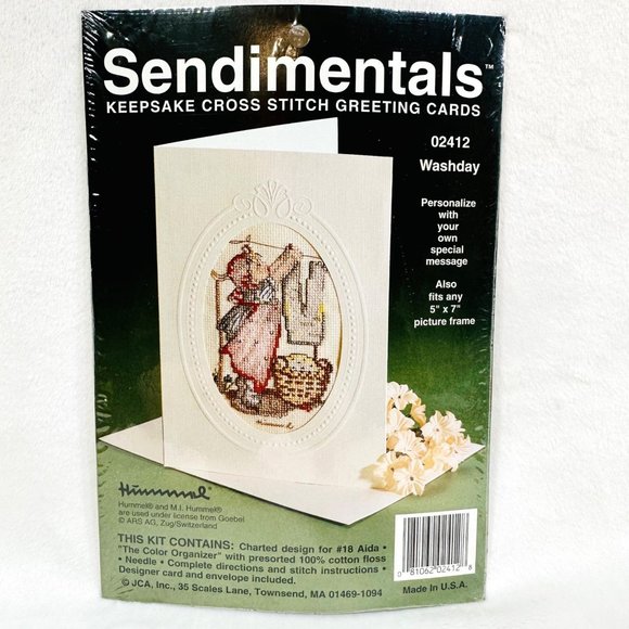 Sendimentals Hummel Cross Stitch Greeting Card - New - Picture 1 of 7